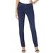 Plus Size Women's Invisible Stretch® Contour Skinny Jean by Denim 24/7 in Dark Wash (Size 36 W)
