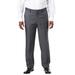 Men's Big & Tall KS Signature Easy Movement® Plain Front Expandable Suit Separate Dress Pants by KS Signature in Grey (Size 54 40)