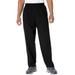 Men's Big & Tall Lightweight Jersey Open Bottom Sweatpants by KingSize in Black (Size 10XL)