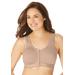 Plus Size Women's Wireless Front-Close Lounge Bra by Comfort Choice in Nude (Size 38 C)