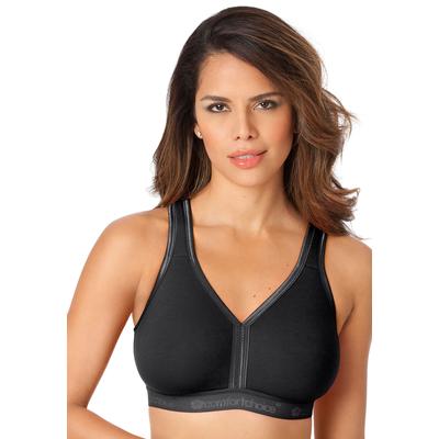 Plus Size Women's Wireless Back-Close Lounge Bra by Comfort Choice in Black (Size 38 B)