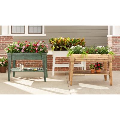 XL 45"W Raised Planter by BrylaneHome in White