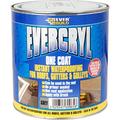 Pack of 2 Everbuild Evercryl Grey 5kg One Coat Instant roof Repair Compound