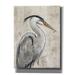 Rosecliff Heights 'Grey Heron I' By Tim O'toole, Canvas Wall Art, 12"X16" Canvas, Solid Wood in Black/Gray | 16 H x 12 W x 0.75 D in | Wayfair