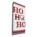 The Holiday Aisle® Ho Ho Ho by Lisa Kennedy - Wrapped Canvas Textual Art Print Canvas in White | 60 H x 30 W x 1.5 D in | Wayfair