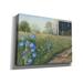 Rosalind Wheeler Morning Glories & Hay Barn by Pam Britton - Wrapped Canvas Painting Print Canvas in Green | 12 H x 16 W x 0.75 D in | Wayfair
