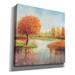 Red Barrel Studio® 'Lake Reflection I' By Tim O'toole, Canvas Wall Art, 37"X37" Canvas, in Blue/Green/Orange | 18 H x 18 W x 0.75 D in | Wayfair