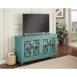 Three Posts™ Ahmara 63" Media Console for TVs up to 65", Wood in Green | 35 H in | Wayfair 6E258E57B5A34E61B2B7A6CA4AAFE2BA