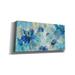 Red Barrel Studio® Flowers Whisper I by Silvia Vassileva - Wrapped Canvas Painting Metal in Blue | 20 H x 40 W x 1.5 D in | Wayfair