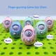 Jeu de Finger-Guessing Mora Device Rock Paper Scissors Play Toy Round Egg Funny Keychain Car