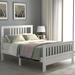 Wood Platform Bed Frame with headboard / Solid Wood Foundation with Wood Slat Support / Rustic Pine, Full