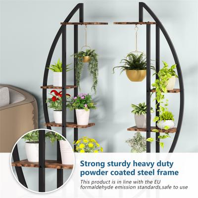 Plant Stand Pack of 2,5-Tier Wooden Plant Flower Display Stand