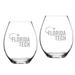 Florida Tech Panthers 20oz. 2-Piece Riedel Stemless Wine Glass Set