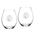 University of Redlands Bulldogs 20oz. 2-Piece Riedel Stemless Wine Glass Set