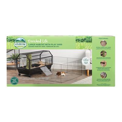 Oxbow Enriched Life Habitat with Play Yard for Guinea Pig, 7.5" L X 40.5" W X 18.75" H