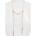 Madewell Jewelry | Madewell V Shape Arrow Layered Necklace | Color: Red | Size: Os