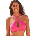 Plus Size Women's Expert Multi-Way Bikini Top by Swimsuits For All in Coral Pink (Size 22)