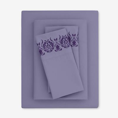 Amelia Sheet Set by BrylaneHome in Lavender (Size QUEEN)