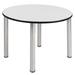 Kee 48" Round Breakroom Table- Ash Grey/ Black