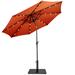 Costway 10ft Solar Lights Patio Umbrella Outdoor W/ 36 LBS Steel