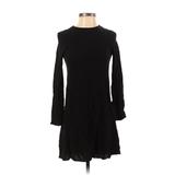 H&M Casual Dress - A-Line: Black Print Dresses - Women's Size 2