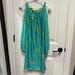 Lilly Pulitzer Dresses | Lilly Pulitzer Silk Long Sleeve Dress | Color: Blue/Green | Size: 2