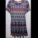 Lularoe Dresses | Lularoe Amelia Dress Size Xl | Color: Blue/Tan | Size: Xl