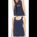 Madewell Tops | 5/$25 Euc Madewell Small Navy Open Back Bow Tank | Color: Blue | Size: S