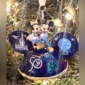 Disney Holiday | Disney Parks Wdw 50th Anniversary Mickey & Minnie Ornament Lights Up All 4 Parks | Color: Blue/Gold/Pink | Size: Various