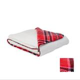 Victoria's Secret Bedding | Brand New Never Opened Victoria’s Secret Plaid Sherpa Blanket | Color: Red/White | Size: 50” X 60”