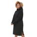 Plus Size Women's Hooded Sweatshirt Dress by ellos in Black (Size 10/12)