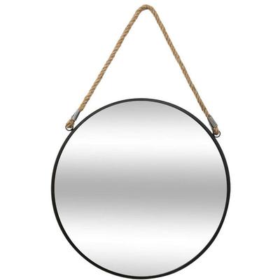 Spiegel Seil schwarz - Metall d 38 cm Atmosphera créateur d'intérieur Image
