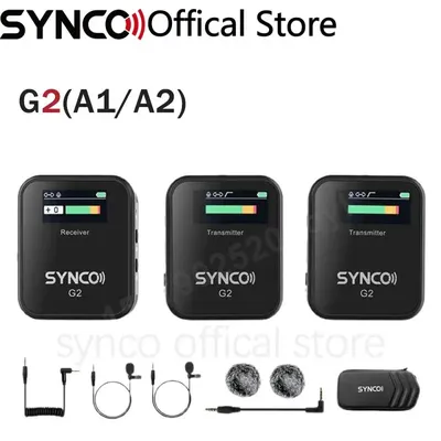 SYNCO NiPA2-Microphone Lavalier sans fil pour prise de vue vidéo micro professionnel portable