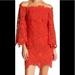 Free People Dresses | Free People Dusk Lace Dress. Nwt. Off The Shoulder. | Color: Red | Size: 4