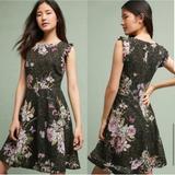 Anthropologie Dresses | Anthropologie Eri & Ali - Women's Floral Lace Dress - Size 0 | Color: Black/Green | Size: 0