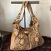 Jessica Simpson Bags | Jessica Simpson Slouchy Snakeskin Satchel | Color: Brown/Tan | Size: Os