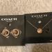 Coach Jewelry | New Coach Set. Great For Your Girl For V-Day | Color: Gold/Pink | Size: Os