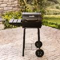 American Gourmet by Char-Broil Char-Broil American Gourmet 18” Compact Charcoal Grill w/ Side Shelf Stainless Steel/Cast Iron in Black/Gray | Wayfair