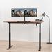 Vivo 63in x 32in Crank Height Adjustable Desk Wood/Metal in Black | 63.1 W x 32 D in | Wayfair DESK-KIT-1MBD