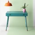 Latitude Run® Jazalynn 36" Mid-Century Modern Console Table Wood in Blue | 25.2 H x 36 W x 20 D in | Wayfair 100FCEE8DEAE4A248FF9402A43040D55