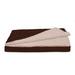 FurHaven Berber & Suede Blanket Top Orthopedic Dog Bed Pillow Polyester in Brown | 3 H x 30 W x 20 D in | Wayfair 40305081