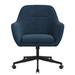 Joss & Main Mazarine Task Chair Wood/Upholstered in Gray/Black | 36 H x 27 W x 25 D in | Wayfair AE4B55CF4E9342F4910C670234BB4AA4