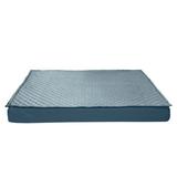 FurHaven Quilt Top Convertible Indoor-Outdoor Deluxe Cooling Gel Top Dog Bed Pillow Metal in Blue | 4 H x 40 W x 32 D in | Wayfair 42501435