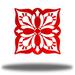 Dakota Fields Blossom Mandala Wall Décor Metal in Red | 12 H x 12 W x 0.06 D in | Wayfair A7CD370764A14630B55605AEA7DD9604