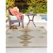White 47 x 0.3 in Area Rug - The Twillery Co.® Loma Moroccan Green/Brown Indoor/Outdoor Area Rug, Polypropylene | 47 W x 0.3 D in | Wayfair
