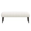 Corrigan Studio® Bench Polyester/Upholstered in Brown | 21 H x 50 W x 20 D in | Wayfair 2516A7AD4C9443CAB5E7E3A8A5272A26