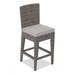 Latitude Run® Marfik 25" Patio Bar Stool w/ Cushion Wicker/Rattan in Brown | 39.25 H x 16.5 W x 20.5 D in | Wayfair