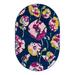 Blue/Navy 63 x 0.5 in Area Rug - Andover Mills™ Zabel Floral Navy Blue/Pink/Yellow Area Rug Polypropylene | 63 W x 0.5 D in | Wayfair