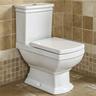 Kerra - Toilette wc à poser rétro derby en céramique - Blanc