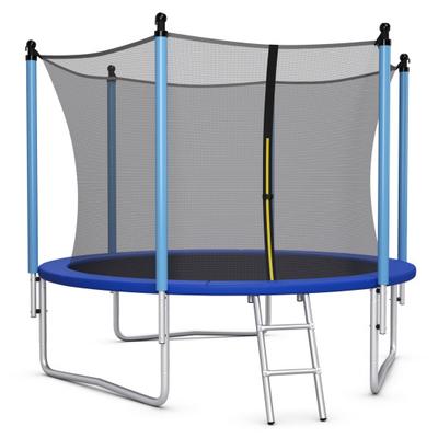 Costway 14 Feet Jumping Exercise Recreational Bounce Trampoline with Safety Net